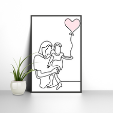 Lade das Bild in den Galerie-Viewer, Set of 6 Mother&#39;s Day Event Posters, Best Mother&#39;s Day Gift Home Wall Art Decors Freestyle Hand Drawn 8 x 10 inches 330GSM Poster Paper for Living Room Bedroom
