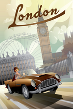 Lade das Bild in den Galerie-Viewer, TP-09 Vintage Travel Retro Posters &quot;LONDON&quot;
