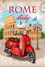 Lade das Bild in den Galerie-Viewer, TP-12 Vintage Travel Retro Posters &quot;ROME ITALY&quot;
