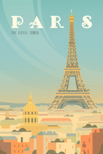 Lade das Bild in den Galerie-Viewer, TP-15 Vintage Travel Retro Posters &quot;PARIS EIFFEL TOWER&quot;

