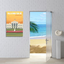 Load image into Gallery viewer, TP-19 Vintage Travel Retro Posters &quot;WASHINGTON DC THE WHITE HOUSE&quot;
