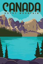 Load image into Gallery viewer, TP-20 Vintage Travel Retro Posters &quot;CANADA ROCKY MOUNTAIN&quot;
