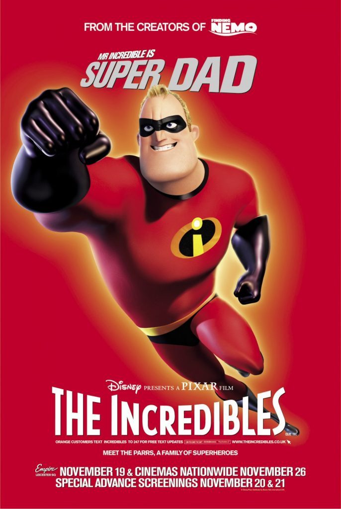 CM-62 Vintage Classic Movie Posters 'THE INCREDIBLES'  