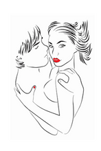 Load image into Gallery viewer, Valentines Romantic Couple Posters Art Prints Bed Room Wall Decors Sexy Female VD-144
