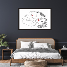Load image into Gallery viewer, Valentines Romantic Couple Posters Art Prints Bed Room Wall Decors Sexy Female VD-144
