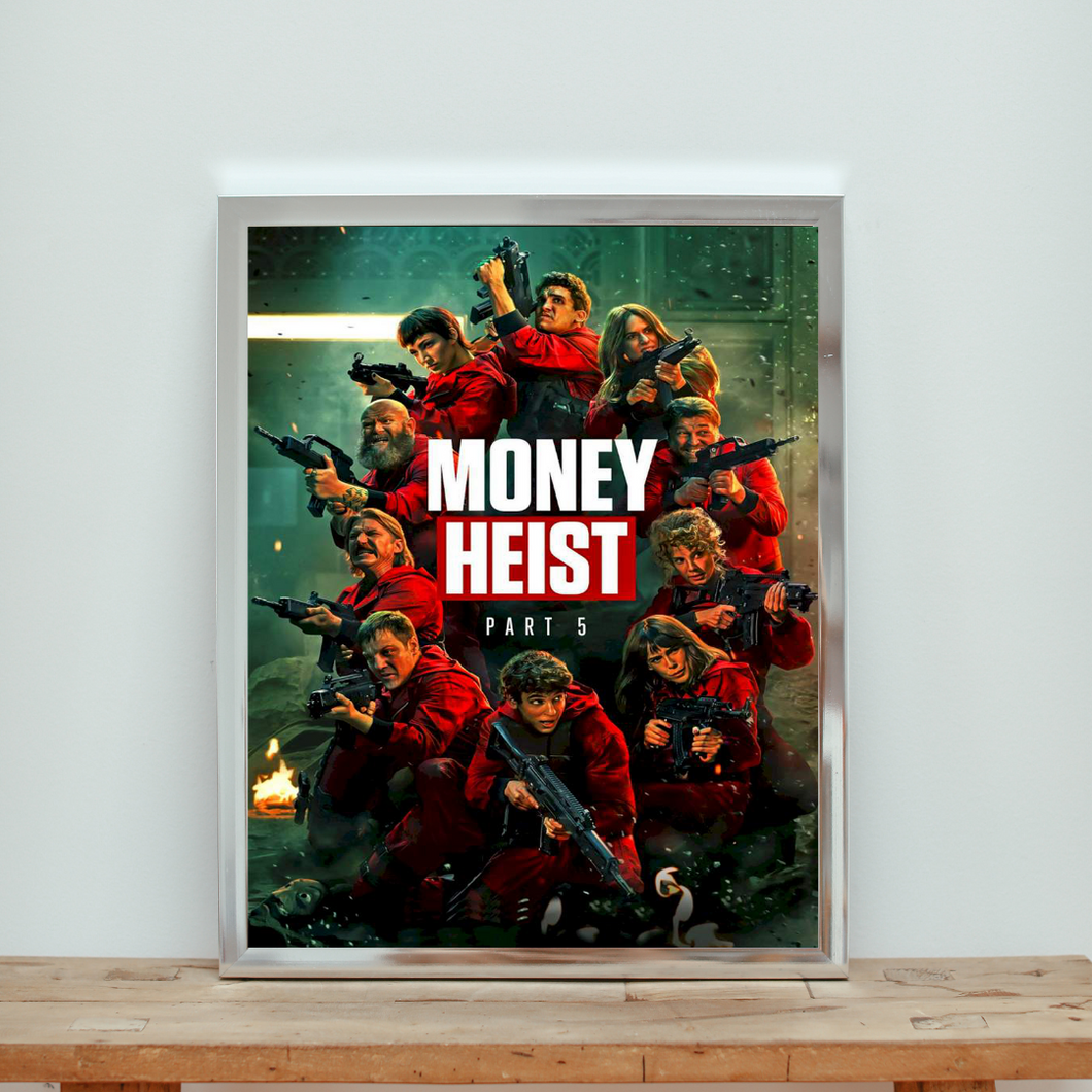 Movie Season Poster 'Money Heist' Volume 5 Season Five Fan Art Movie Poster CM500