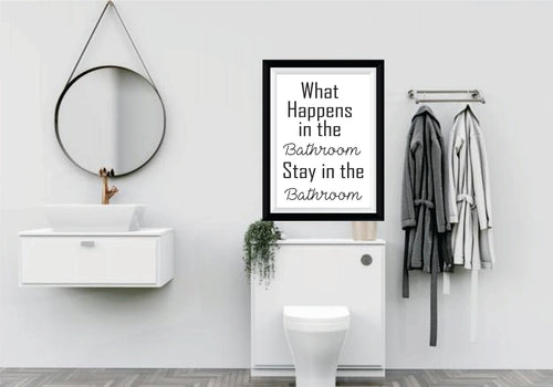 BP-19 Wall Art Posters Bathroom Funny Quotes 