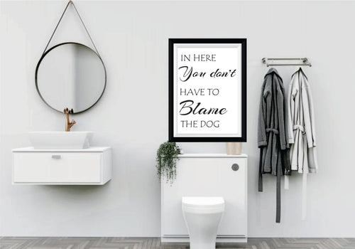 BP-21 Wall Art Posters Bathroom Funny Quotes 