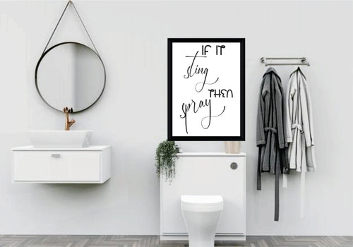 BP37- Wall Art Posters Bathroom Funny Quotes 