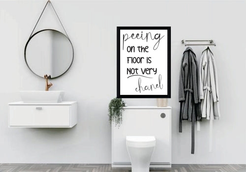 BP40- Wall Art Posters Bathroom Funny Quotes 
