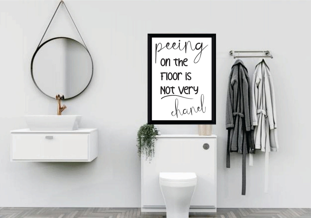 BP40- Wall Art Posters Bathroom Funny Quotes 