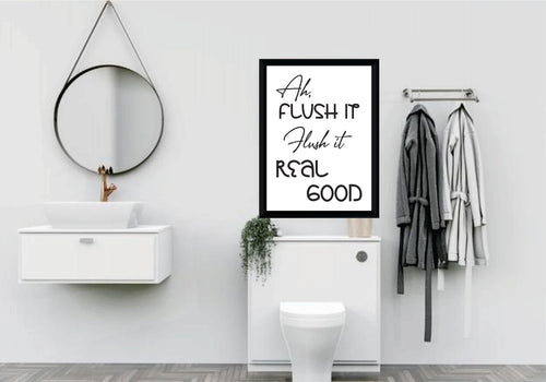 BP-46 Wall Art Posters Bathroom Funny Quotes 