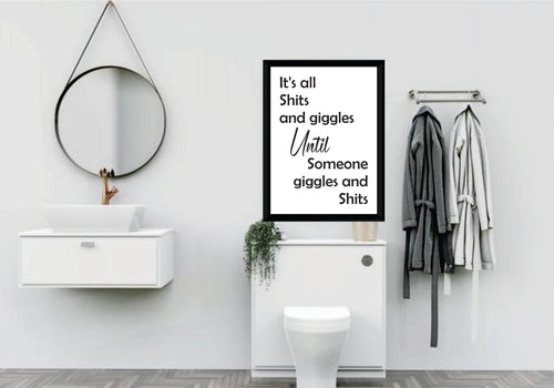 BP-50 Wall Art Posters Bathroom Funny Quotes 