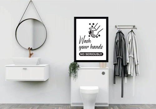 BP-61 Wall Art Posters Bathroom Funny Quotes 