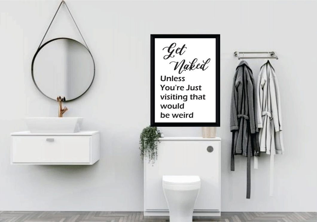 BP-73 Wall Art Posters Bathroom Funny Quotes 