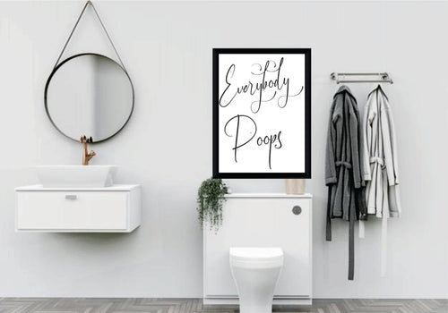 BP-84 Wall Art Posters Bathroom Funny Quotes 