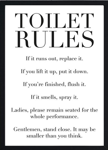 BP-13 Wall Art Posters Bathroom Funny Quotes 