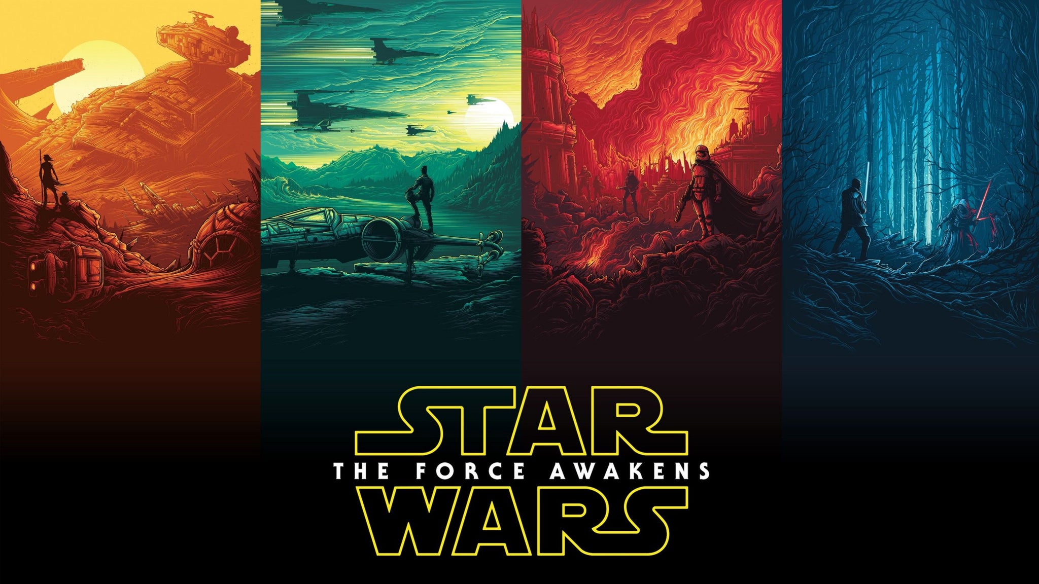 CM-56 Vintage Classic Movie Posters 'STAR WARS' The Force Awakens –  BELARTE UK