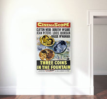 Load image into Gallery viewer, CM-169 Vintage Classic Movie Posters &#39;THREE COINS IN THE FOUNTAIN&#39;
